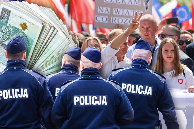 Policja podała, ile kosztowało zabezpieczenie marszu Donalda Tuska. Kwota szokuje! 