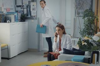 M jak miłość, odcinek 1850: Aneta (Ilona Janyst), Olek (Maurycy Popiel)