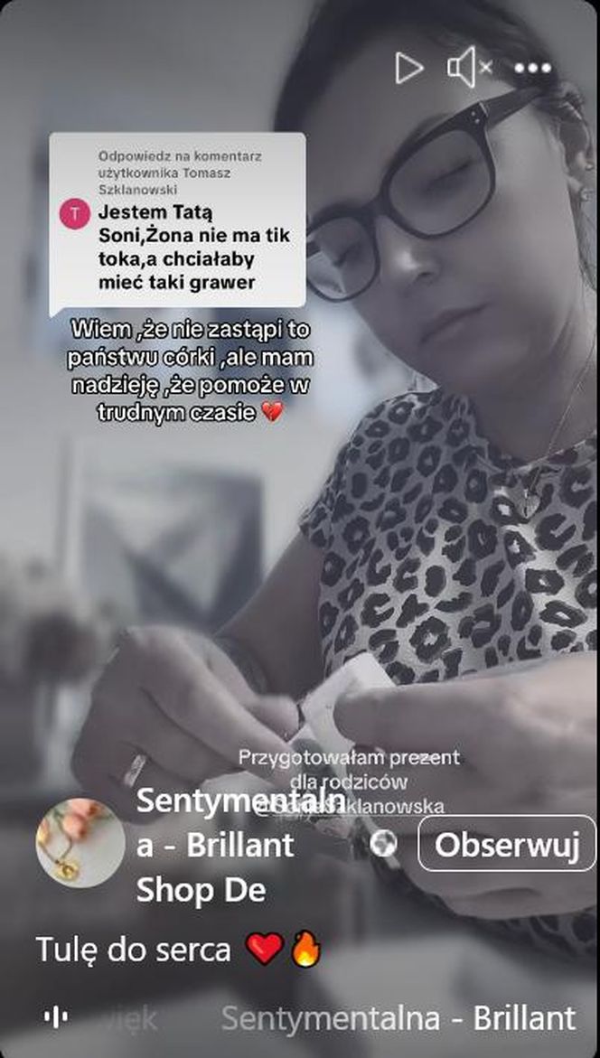 Sonia Szklanowska zmarła 17 maja 2025 r.