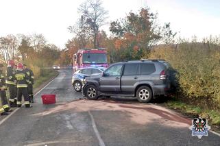 Wypadek w powiecie wałbrzyskim. Jedna osoba trafiła do szpitala