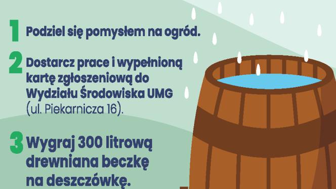 „Nie marnuj deszczu” i wygraj… beczkę. Gdańsk ogłasza konkurs dla mieszkańców