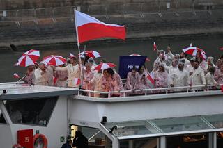 Reprezentacja Polski podczas ceremonii otwarcia IO Paryż 2024 