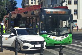 Zderzenie autobusu komunikacji miejskiej z kierowcą Bolta na jednym z lubelskich skrzyżowań [GALERIA]