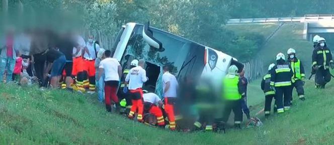 Wypadek autokaru z Polakami na Węgrzech