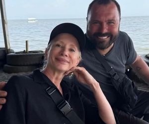 Ewa Gawryluk z mężem Piotrem Domanieckim