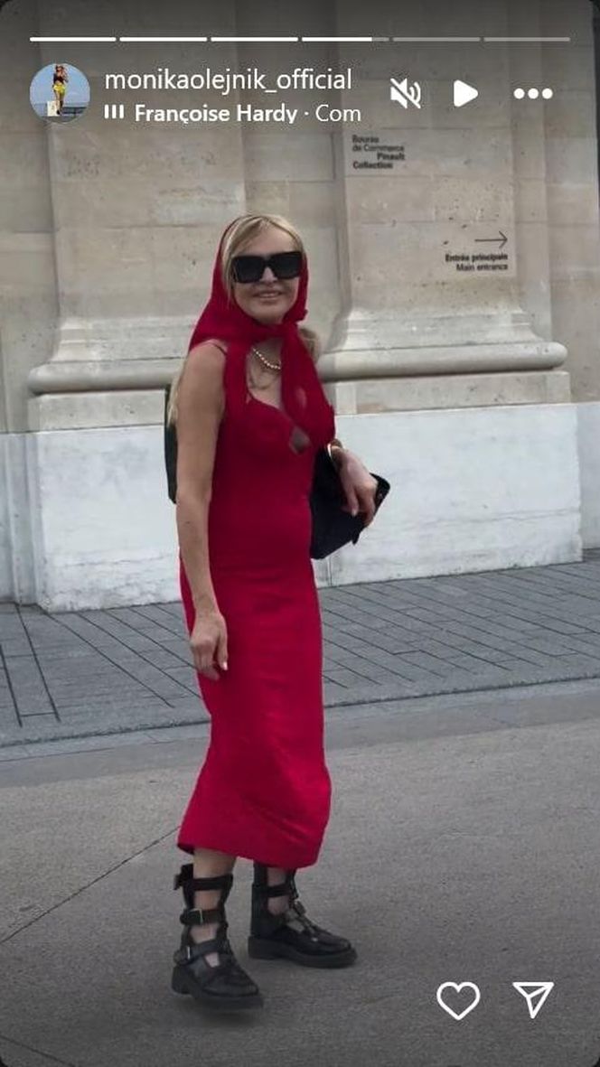 Monika Olejnik pręży biust w wydekoltowanej sukni. Co za sylwetka!