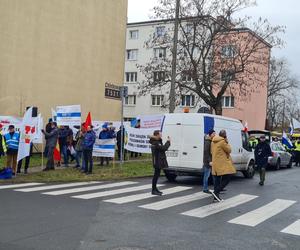 Protest pracowników wodociągowych w Poznaniu