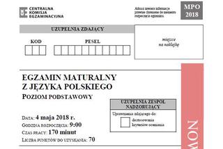 egzamin maturalny język polski 2018 MATURA