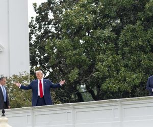 Trump wszedł na dach Białego Domu! Mówił o broni nuklearnej