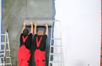 duże arkusze okładziny z elastycznego betonu