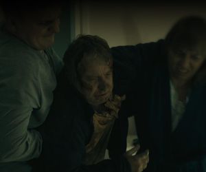 Barwy szczęścia odc. 3186. Szymańska (Agata Pruchniewska), młody Leszek Szymański (Maciej Czerklański), Szymański (Jacek Grondowy)