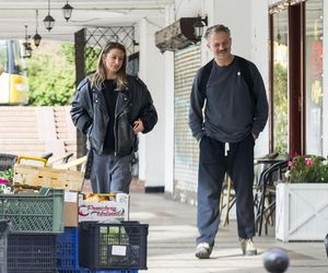 Grzegorz Damięcki i Magdalena Schejbal na spacerze