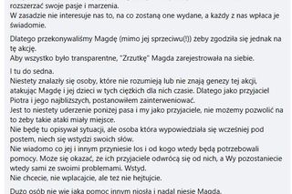 Przyjaciel broni zbiórki na syna Piotra Nowakowskiego