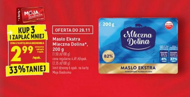 masło za 2,99 zł