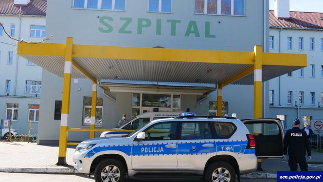 Policja w Ostródzie pomaga szpitalowi