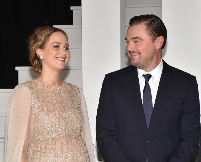 Leonardo DiCaprio i Jennifer Lawrence na premierze filmu Don't Look Up
