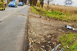 Tragiczny wypadek na DW924. Nie żyje motocyklista