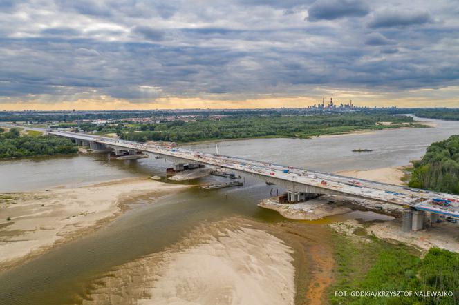 Tak powstaje Południowa Obwodnica Warszawy - budowa odcinka mostowego S2