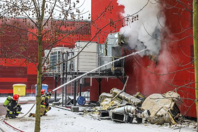 Pożar archiwum Urzędu Miasta Krakowa przy ul. Na Załęczu