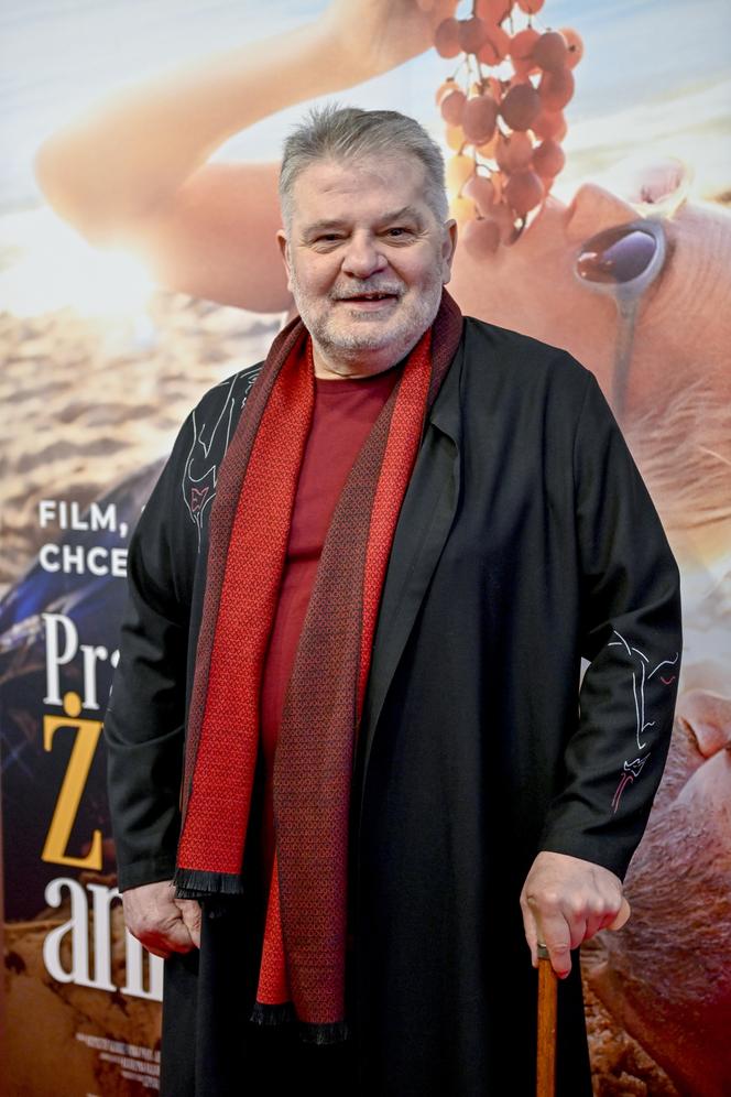 Krzysztof Globisz na premierze filmu "Prawdziwe życie aniołów"