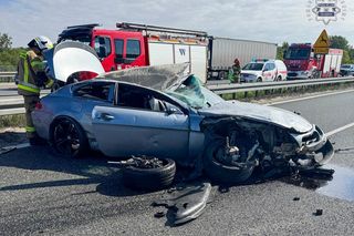 Śmiertelny wypadek na autostradzie A4 w Zabrzu. Droga była zupełnie zablokowana
