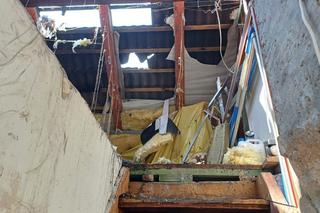 Tak wyglądają zgliszcza dachu i poddasza po pożarze w Boleminie pod Gorzowem