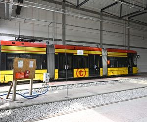 Nowa zajezdnia tramwajowa na Annopolu (zdjęcie z czerwca 2024)