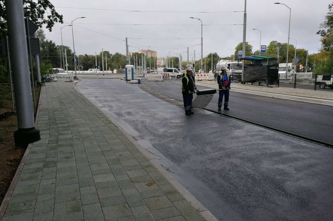 Postępy prac na budowie ul. Arkońskiej