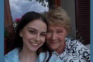 M jak miłość nowy sezon. Basia (Karina Woźniak), Barbara (Teresa Lipowska) na planie