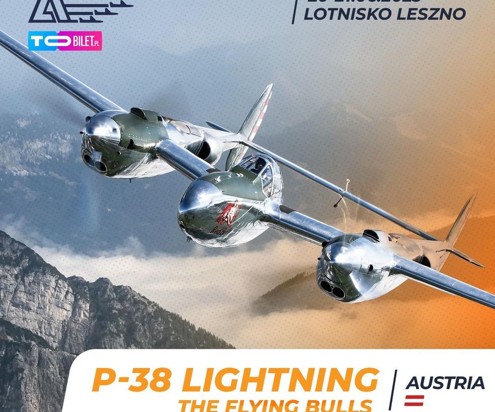 Lockheed P-38 Lightning na Antidotum Airshow Leszno 2025