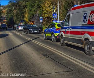 Groźny wypadek na Podhalu. Młody mężczyzna potrącony przez audi