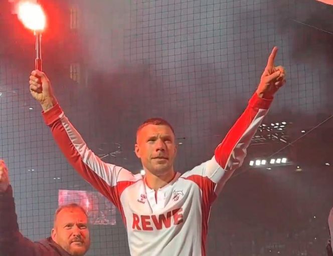 Lukas Podolski. Pożegnanie z kibicami w Kolonii