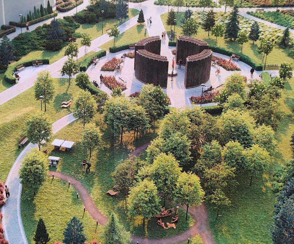 Tak może wyglądać tężnia solankowa w Łomży. Mamy wizualizację zmian w Parku Jana Pawła II