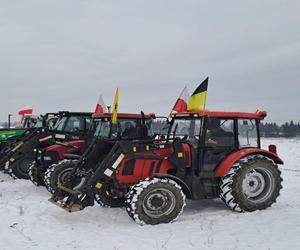 Rolnicy w Wejherowie. Protest na drodze krajowej nr 6