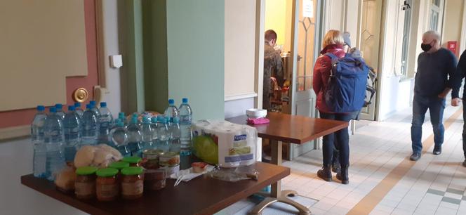 Punkt recepcyjny na Dworcu PKP w Przemyślu