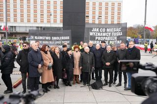 Wystąpienie Kaczyńskiego pod pomnikiem Smoleńskim zakłócone!