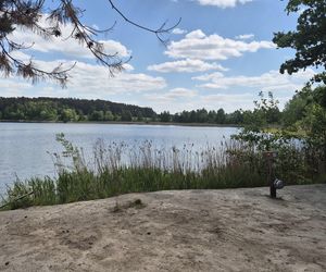 To jezioro w Olsztynie ma niezwykle czystą wodę. Jest kilka dzikich plaż, które świecą pustkami