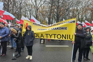 Protest plantatorów tytoniu w Warszawie (3.11.2025)