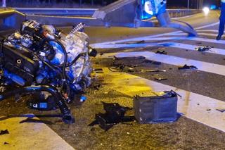 Siła uderzenia była potworna. Silnik wyrzuciło na kilkanaście metrów