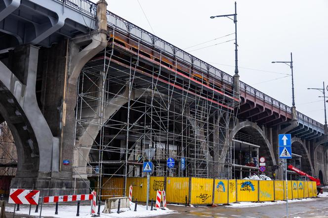 Remont mostu Poniatowskiego w Warszawie