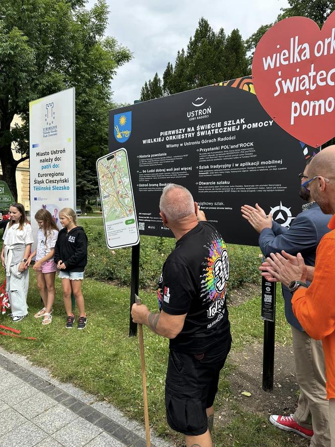 Otwarcie Pierwszego na Świecie Szlaku Wielkiej Orkiestry Świątecznej Pomocy w Ustroniu