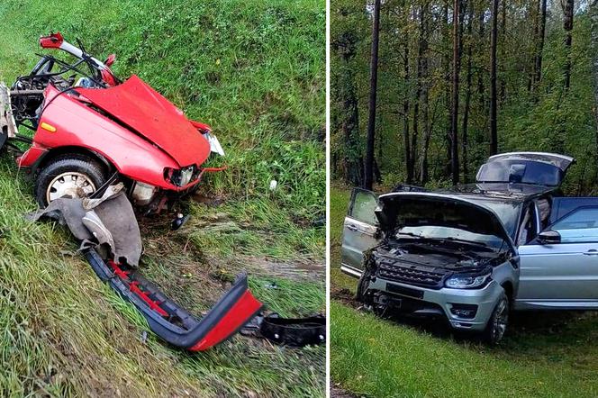 Poważny wypadek na krajowej sześćdziesiątce szóstce pomiędzy Kleszczelami a Bielskiem Podlaskim