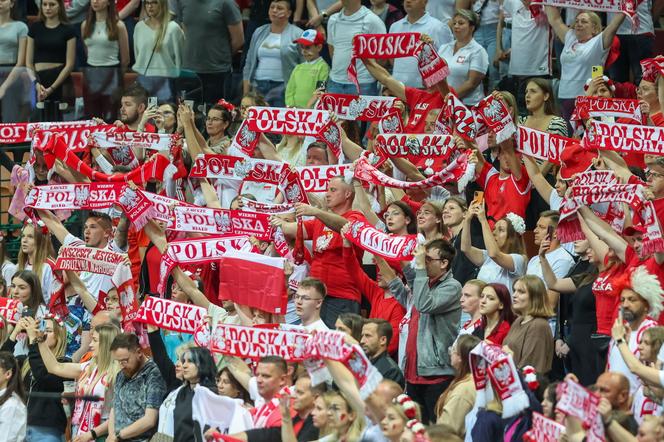 Mecz siatkarski Polska - Niemcy w Katowicach