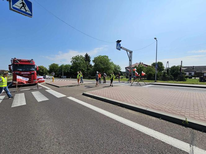 Protest mieszkańców Duńkowiczek