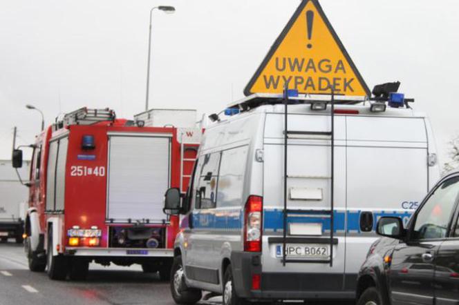 Poważny wypadek na trasie Toruń - Brodnica! Jedna osoba jest ranna