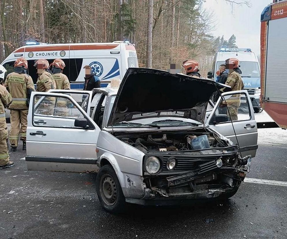 Wypadek w Zbeninach. Pijany kierowca