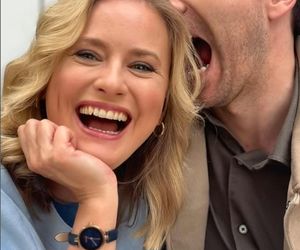 M jak miłość na planie. Julia (Marta Chodorowska), Dima (Michaił Pszeniczny)