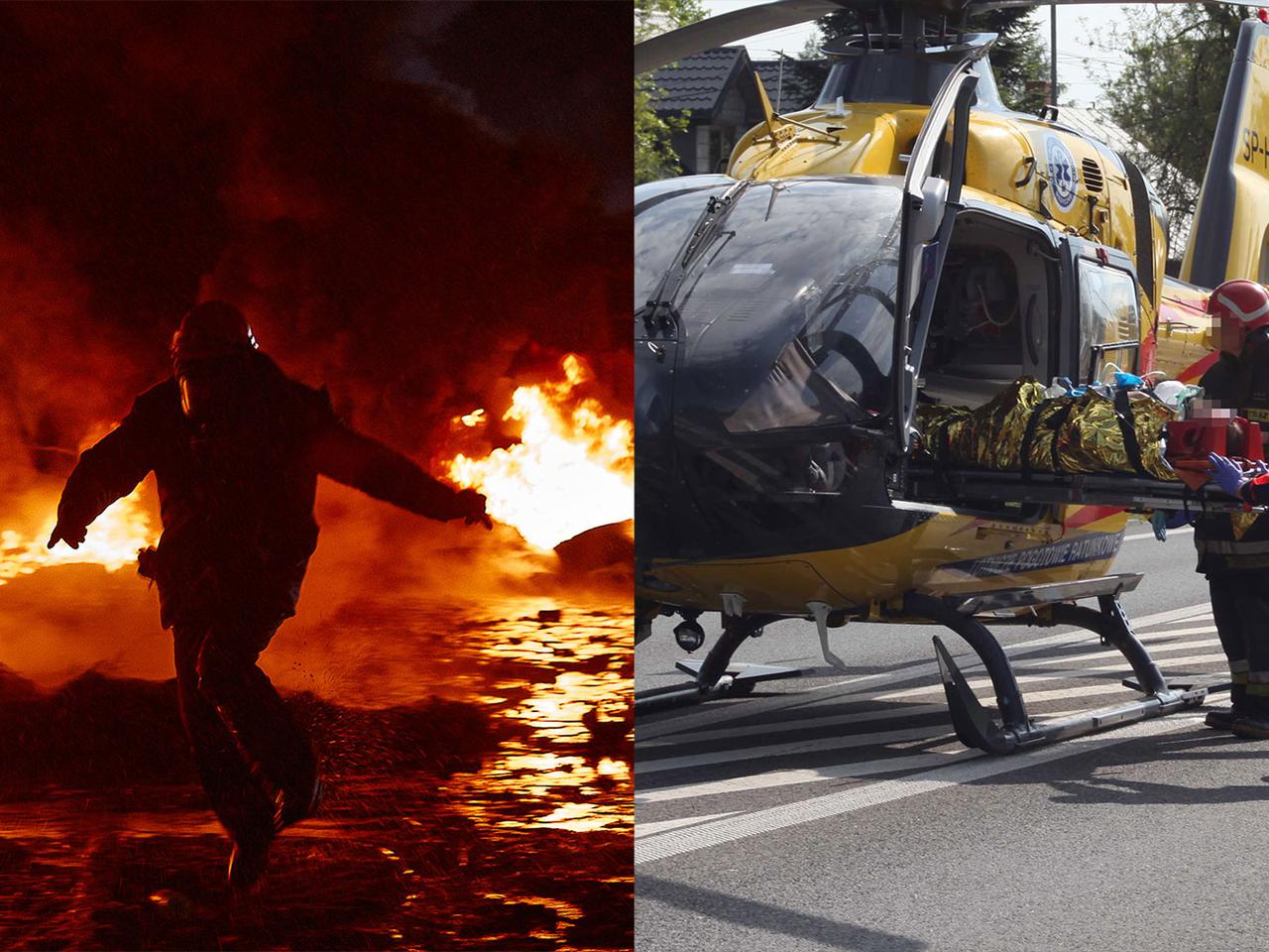 Płonący mężczyzna pod Grójcem? Policja nie wyklucza zbrodni! 