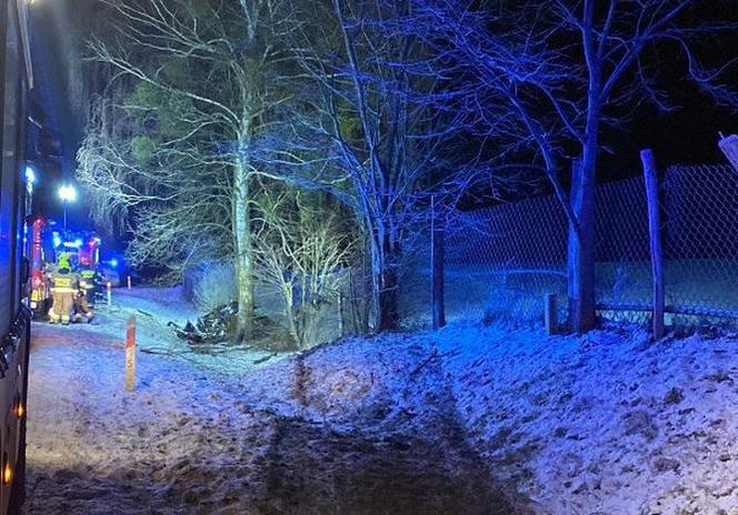 Tragiczny wypadek na trasie Butryny-Nowa Kaletka. Nie żyje 29-letni kierowca BMW [ZDJĘCIA]