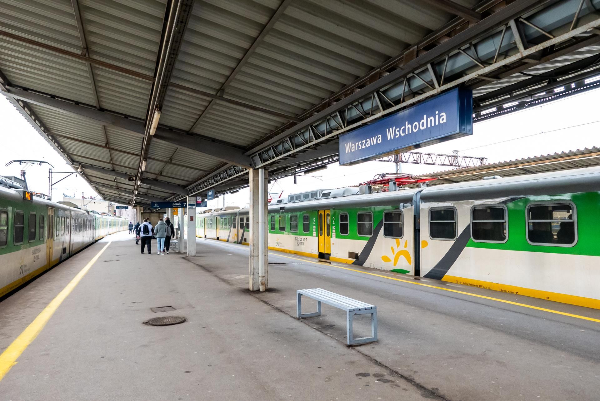 Dworzec PKP Warszawa Wschodnia przed przebudową w ramach remontu linii średnicowej